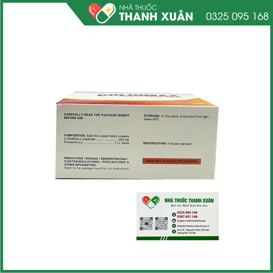 Thuốc Coliomax điều trị tăng amoniac đến bệnh gan cấp tính và mạn tính xơ gan